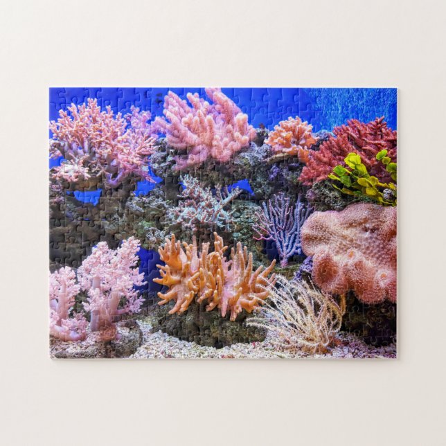 Saltwater Aquarium - Korallrev Pussel (Horisontell)