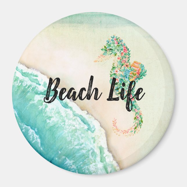 Saltwater Beach Life Magnet (Framsidan)