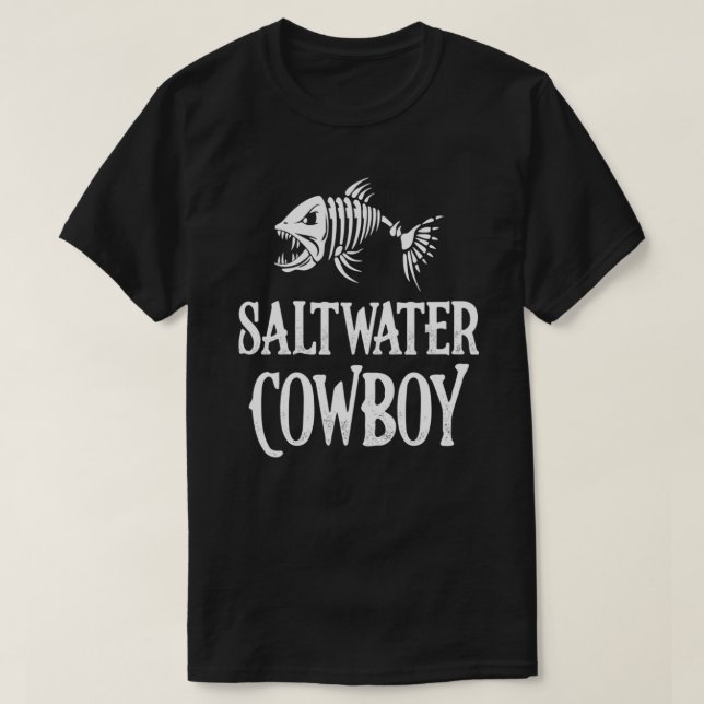 Saltwater Cowboy - Fishing Angler Classic T-Shirt (Design framsida)