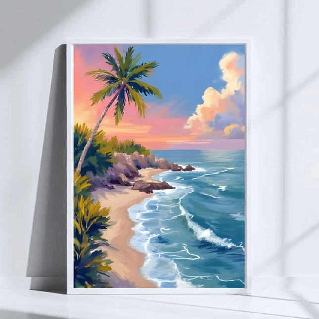 Saltwater Daydream | Ocean Coast Watercolor Sea Poster (Skapare uppladdad)