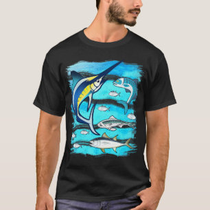 Saltwater Fish Swordfish Mahi Tuna Kingfing Atlant T Shirt