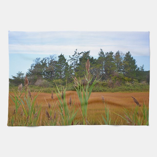 Saltwater Marsh Dish Towel Kökshandduk (Horisontell)