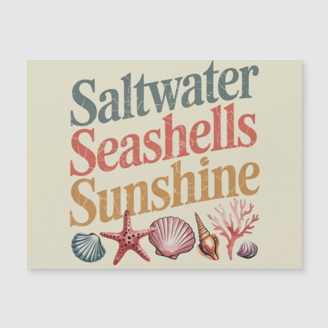 Saltwater Seashells Sunshine Summer Beach Vacation (Framsida)