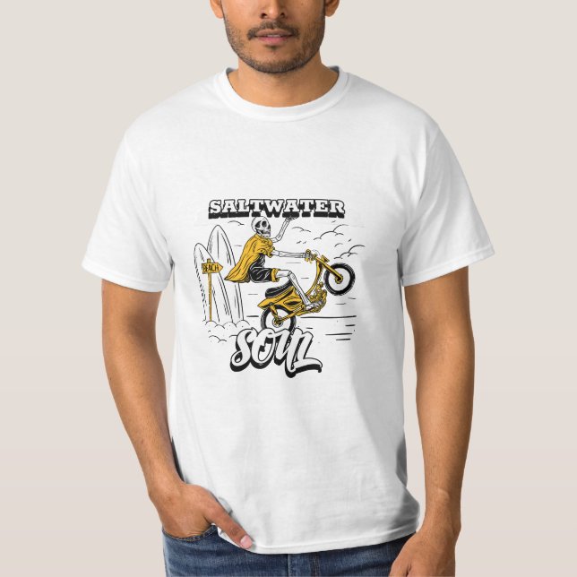 Saltwater Soul Surfing t-shirt  (Framsida)