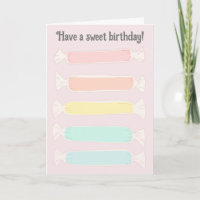 Saltwater Taffy Candy Anpassningsbar Message Birth