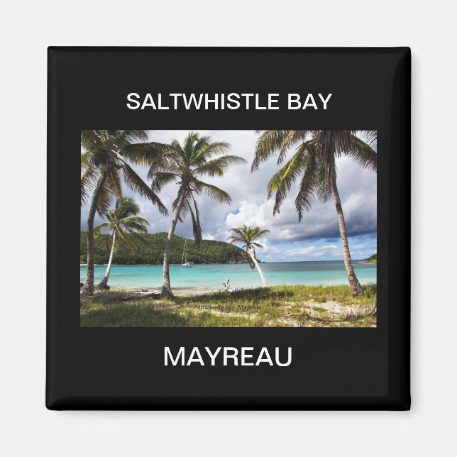 Saltwhistle Bay, Mayreau, Västindien Magnet (Framsidan)