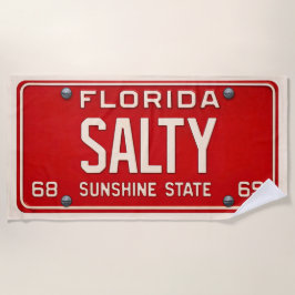 Salty 1969 | Röd Retro Florida Registreringsskylt