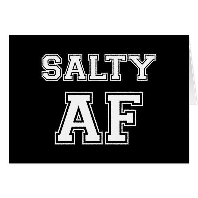 SALTY AF-kort Hälsningskort (Framsidan Horizontal)