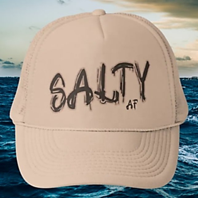 "Salty AF" logotyp Sandy Beach Keps (Skapare uppladdad)