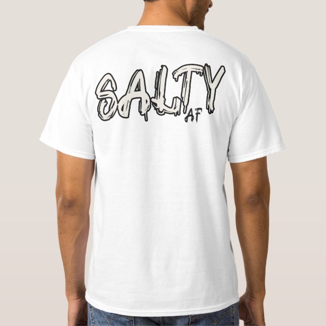 Salty AF-Logotyp T Shirt (Baksida)