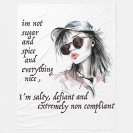 Salty and Defiant Fleecefilt