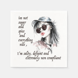 Salty and Defiant Pappersservett