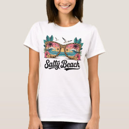 Salty Beach Avslappnad Summer T-shirt