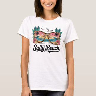 Salty Beach Avslappnad Summer T-shirt
