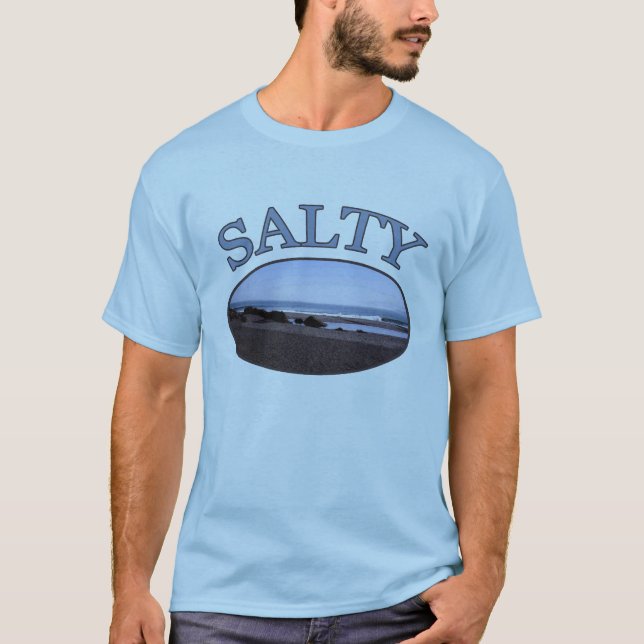 Salty Beach Bum Manar T-shirt (Framsida)