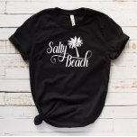 Salty Beach Funny Summer Handflatan Träd T Shirt<br><div class="desc">Den här designen skapades genom digital grafik. Du kan ändra stil på den här skjortan genom att välja Mer > under alternativet stil. Det kan vara personlig i området att tillhandahålla eller anpassa genom att klicka för att anpassa ytterligare alternativ och ändra namn, initialer eller ord. Du kan också ändra...</div>