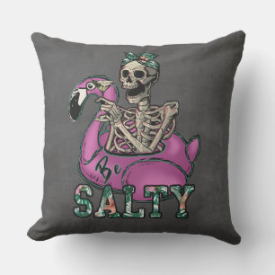 Salty Beach Skeleton Kudde
