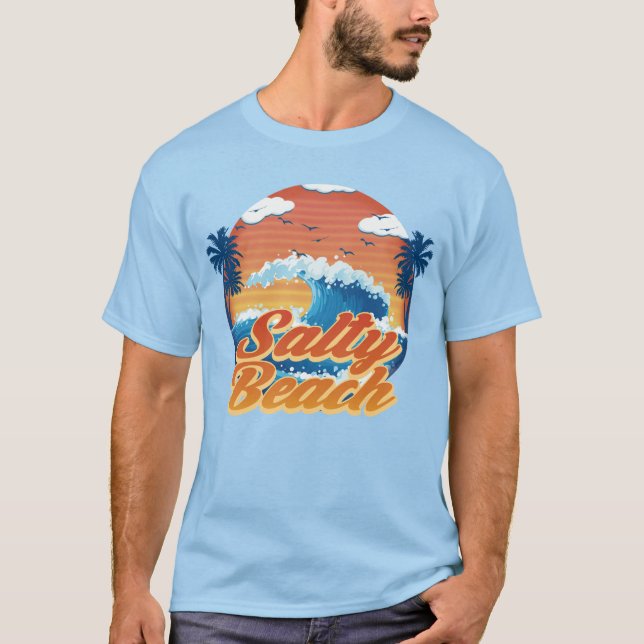 Salty Beach T Shirt (Framsida)