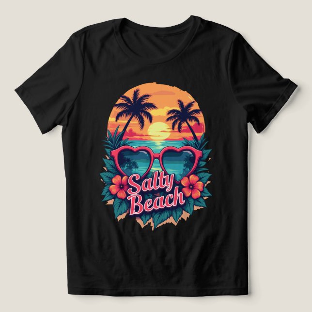 Salty Beach T Shirt (Design Framsida)