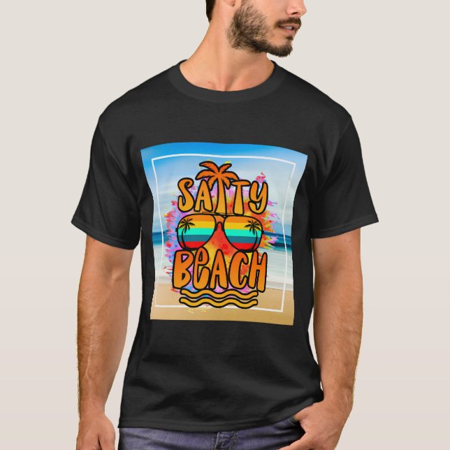 Salty Beach T Shirt (Framsida)
