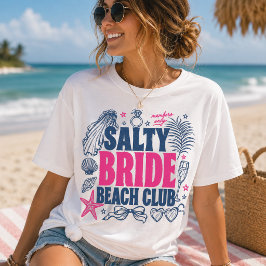 Salty Bride Beach Club Endast för medlemmar Navy R T Shirt