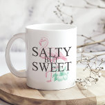 "Salty but Sweet" Flamingo Kaffemugg<br><div class="desc">Bär en roligt och lekfull vibe med "Salty but Sweet" Flamingo Coffee Mugg. Det här fina mugg har en lysande flamingoillustration parad med den kinkiga frasen "Salty but Sweet", som fångar perfektens blandning av tropisk fläck och personlighet. Den pulserande färg och den visuella designen är perfekt för att tillföra lite...</div>