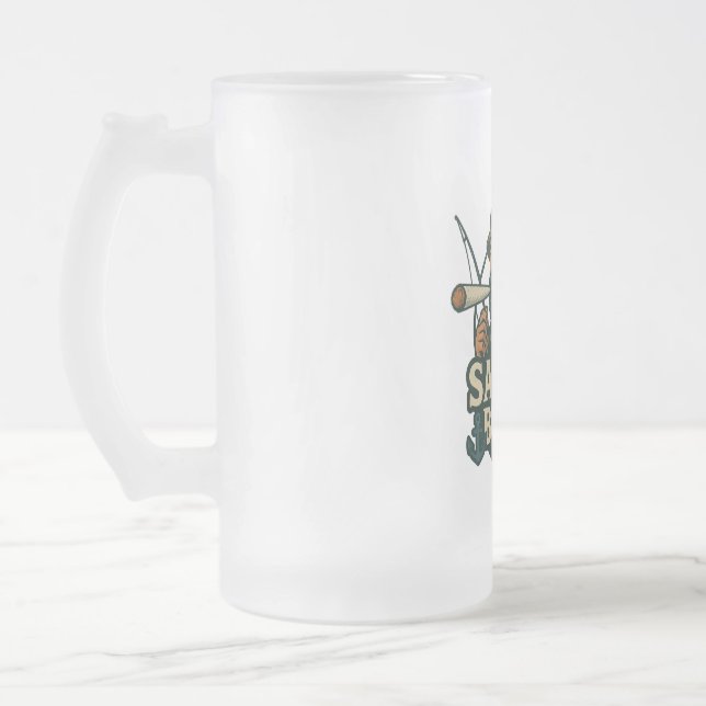 Salty Buzz Classic Mugg, 11 oz Frostat Ölglas (Vänster)