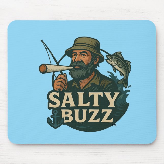 Salty Buzz Original Design Mouse Pad Musmatta (Framsidan)