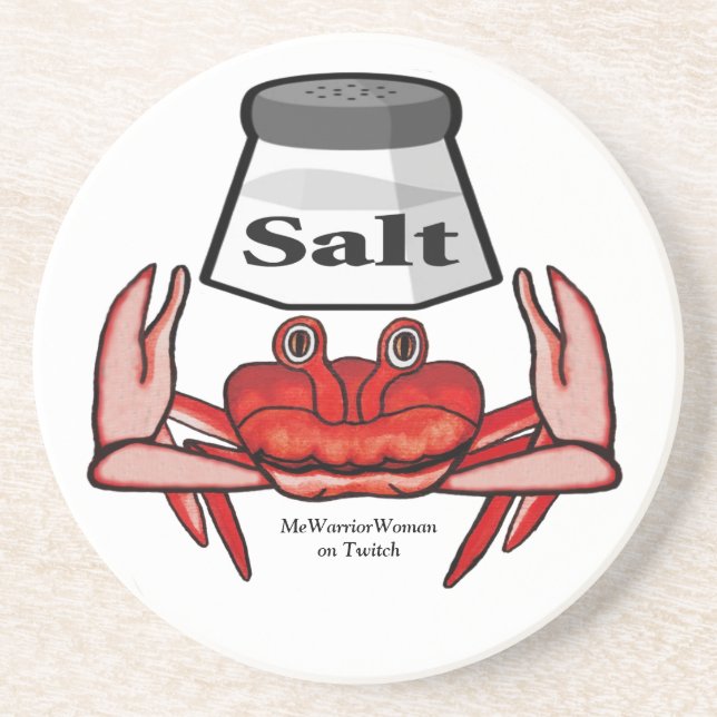 Salty Crab, MeWarriorWoman på Twitch Underlägg (Framsidan)