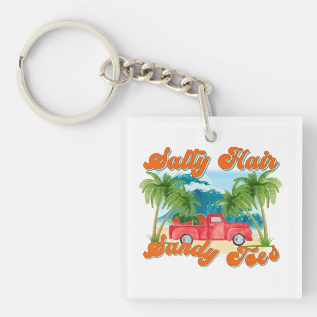 Salty Hair, Sandy Toes | Tropical Lastbil & Beach (Framsidan)