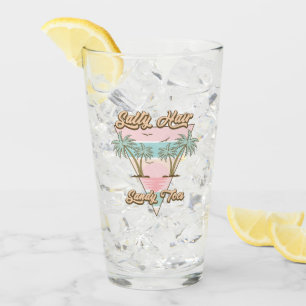 Salty Hair Sandy Toes Tropical Summer Beach Life Glaskopp