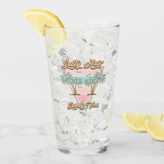 Salty Hair Sandy Toes Tropical Summer Beach Life Glaskopp