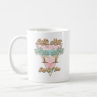 Salty Hair Sandy Toes Tropical Summer Beach Life Kaffemugg