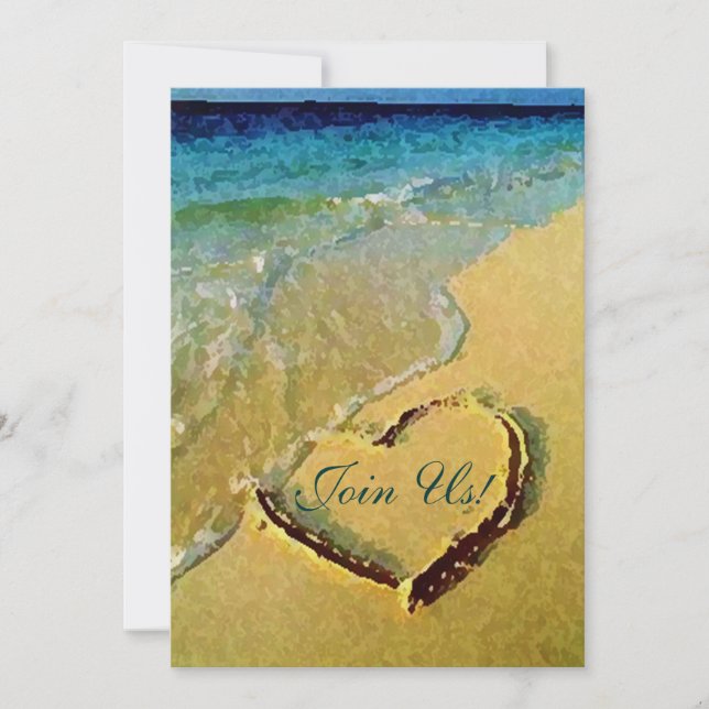 Salty Heart Bröllopsinbjudningar Inbjudningar (Framsida)