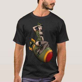Salty-Hund American Traditional Patriotic Atomic B T Shirt