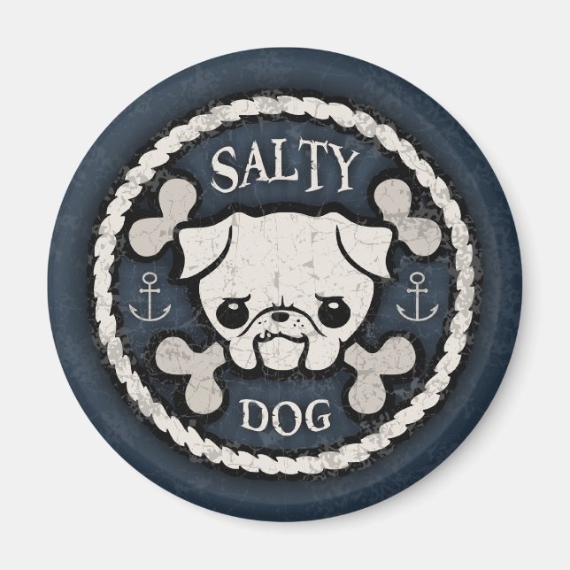Salty Hund -bd Magnet (Framsidan)