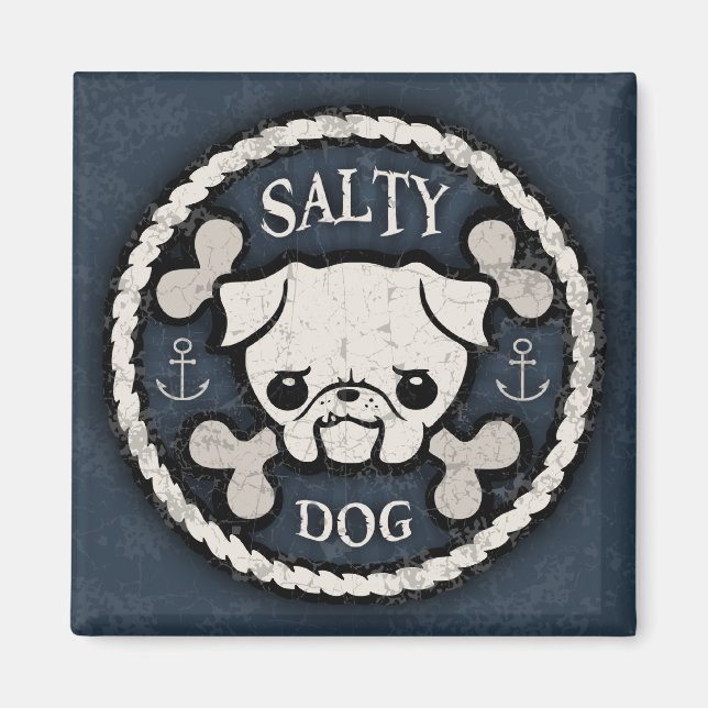Salty Hund -bd Magnet (Framsidan)
