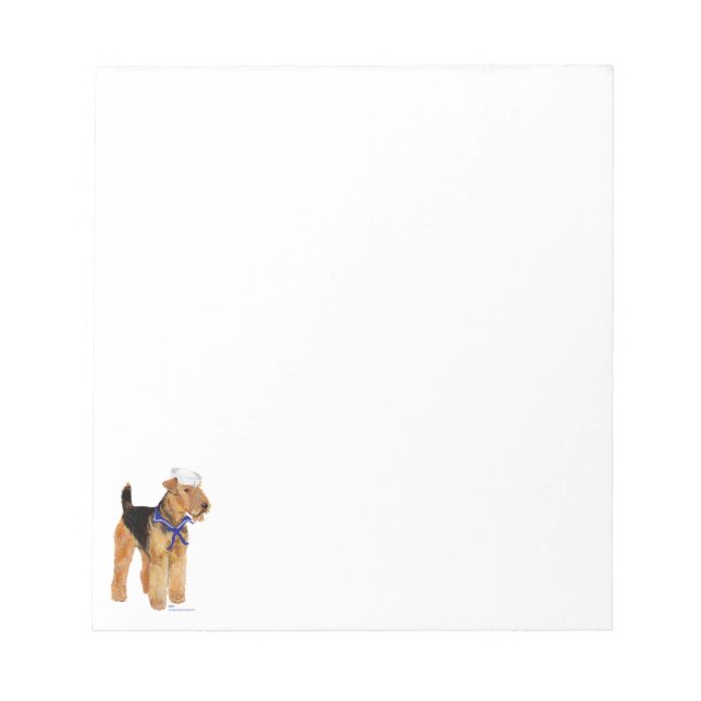 Salty Hund Sailor Anteckningsblock (Framsida)