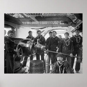 Salty Hundar med Gun, 1890-talet Poster