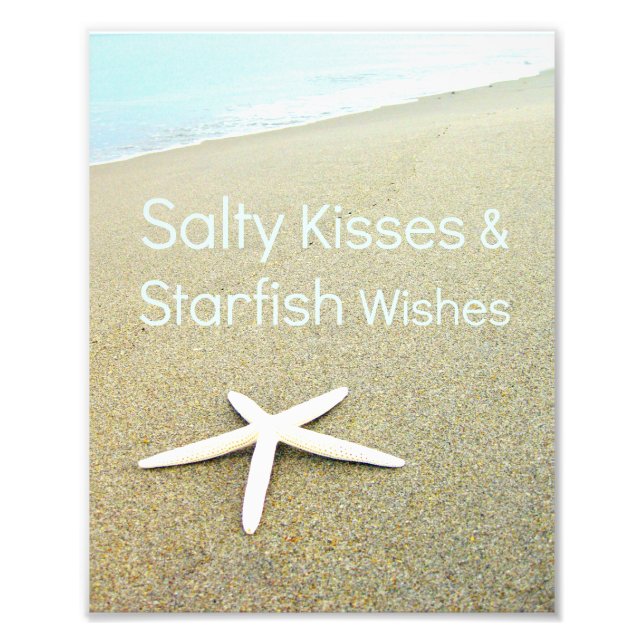 Salty Kisses & Starfish Önskemål Fototryck (Framsidan)