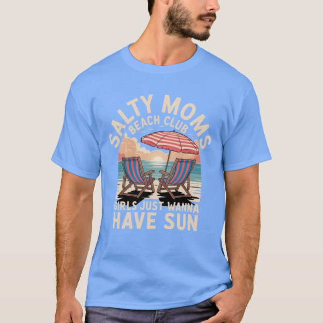 Salty Mammor Beach Klubb T Shirt (Framsida)