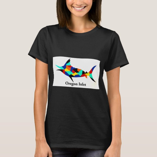 Salty Marlin (Oregon Inlet) T Shirt (Framsida)