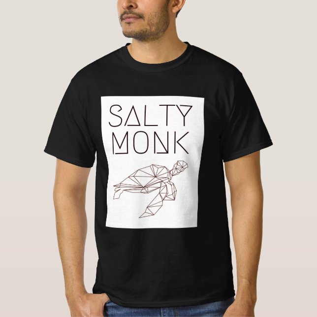 SALTY MUNK, Surfing, Ocean, Sea Turtle T-Shirt (Framsida)