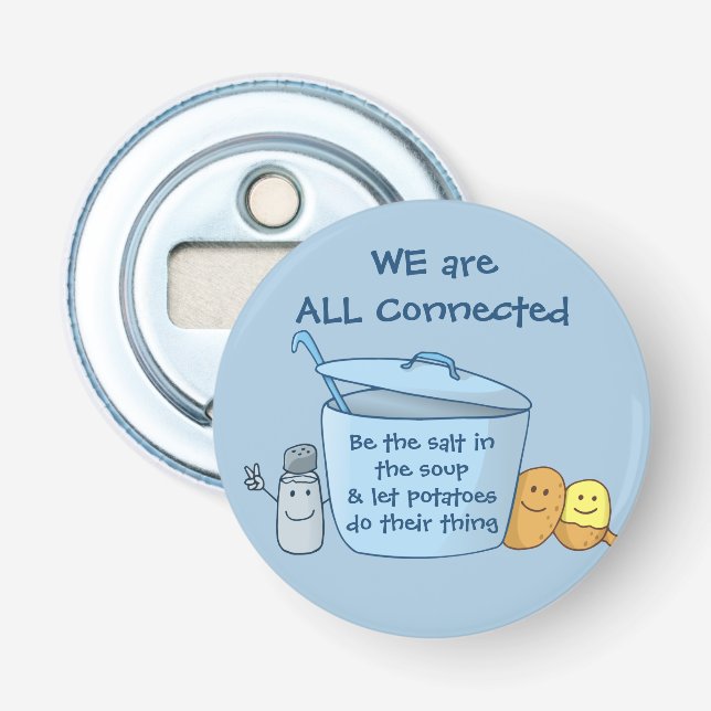 Salty Potato Soppa Magnet Flaska-öppnare Flasköppnare (Framsidan)