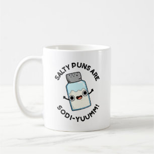 Salty Puns är Sodi-yummm Funny Natrium Pun Kaffemugg