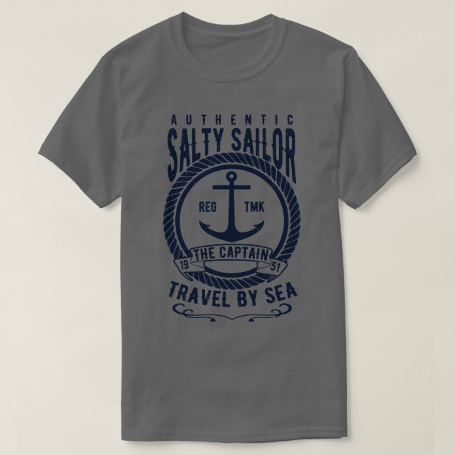 Salty Sailor T Shirt (Design framsida)