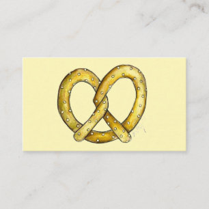 Salty Soft Pretzel NYC Foodie Food Writer Chef Visitkort