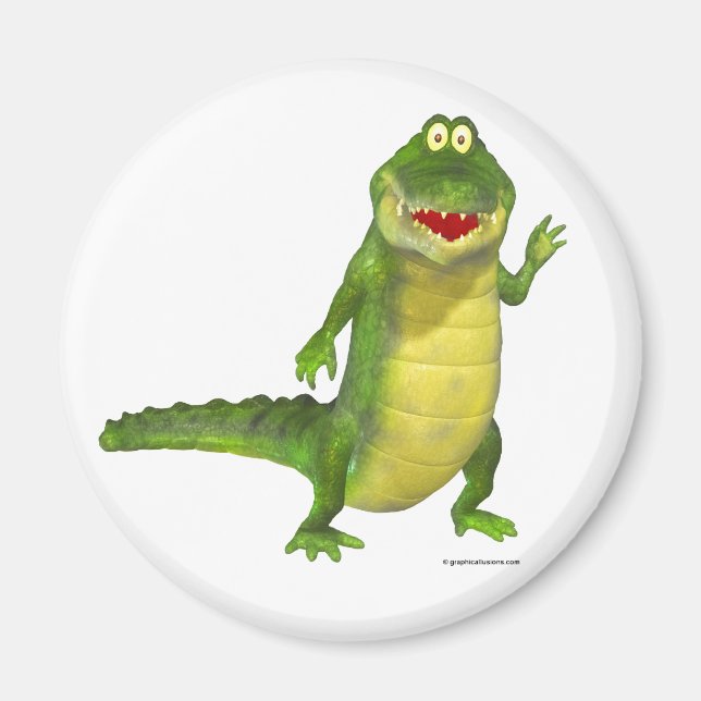 Salty the Crokodile Fridge Magnet (Framsidan)