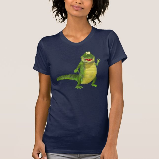 Salty the Crokodile Mörk Tees Tee (Framsida)