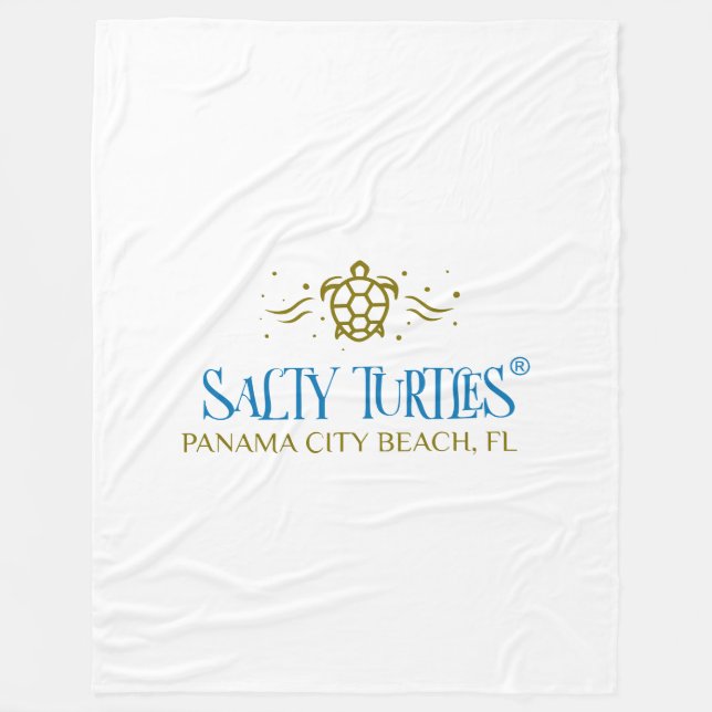 Salty Turtles® Fleece Blanket (Framsidan)